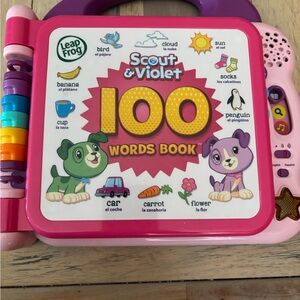 LeapFrog Scout & Violet 100 Words Book - Pink and Purple